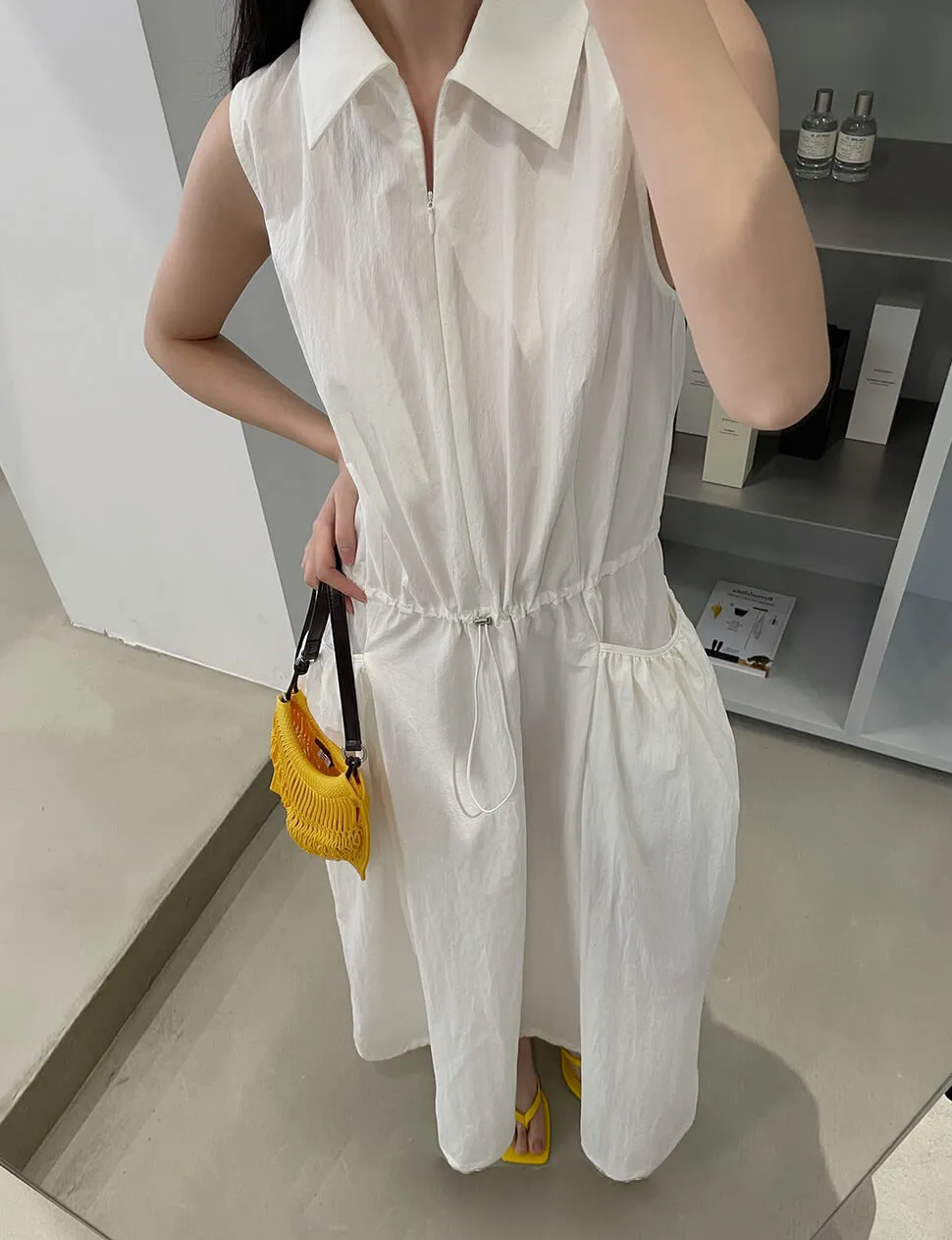 White Drop Pocket Dress sold by Pixie Market product image thumbnail 3