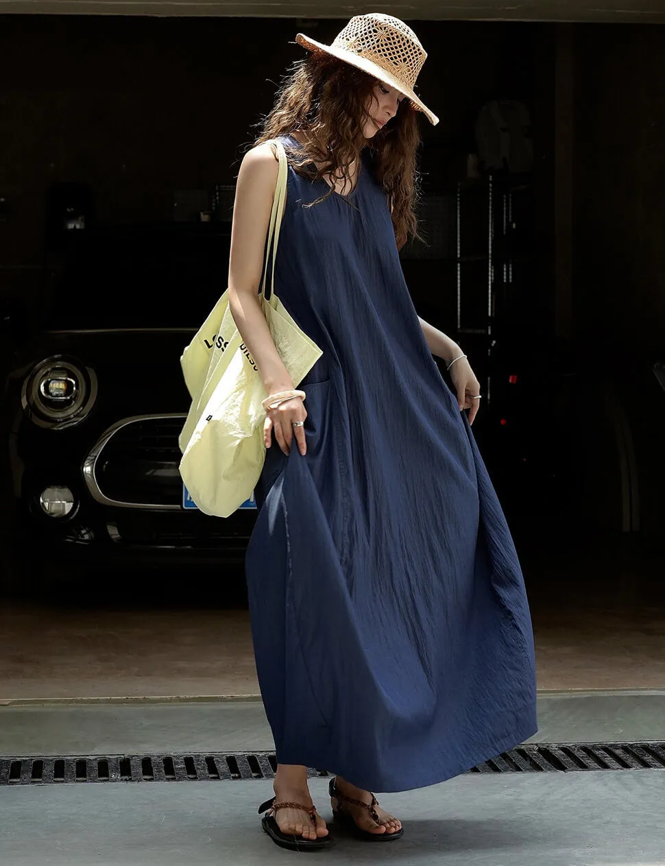 Navy Parachute Dress sold by Pixie Market product image thumbnail 3