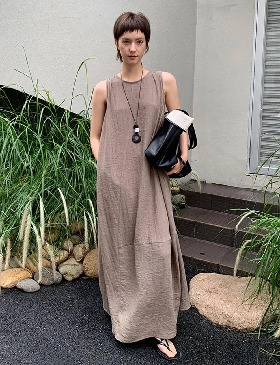 Mocha Asymmetric Dress -PREORDER sold by Pixie Market product image thumbnail 3