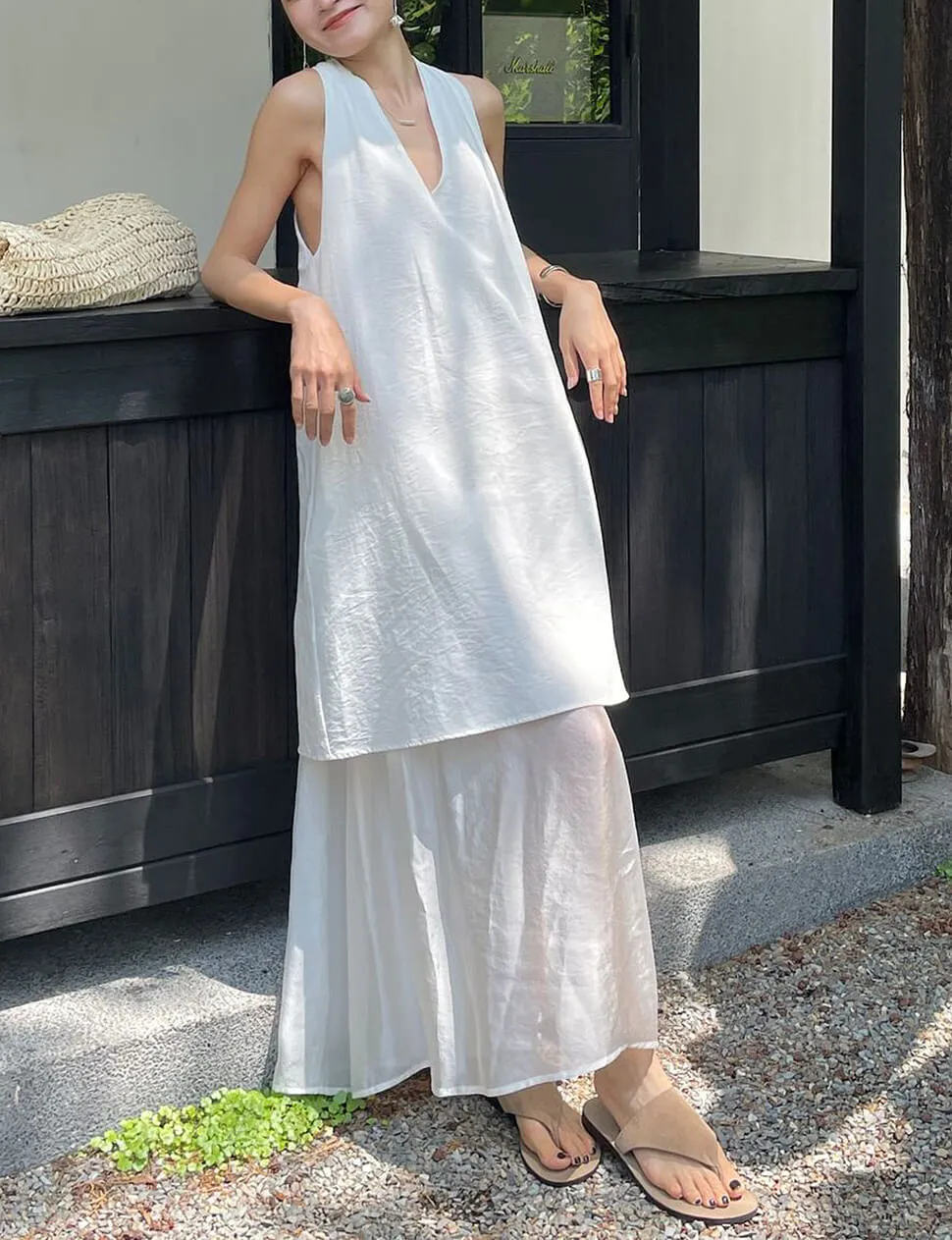 Dakota Layered Dress in White sold by Pixie Market product image thumbnail 3