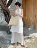 Dakota Layered Dress in White sold by Pixie Market