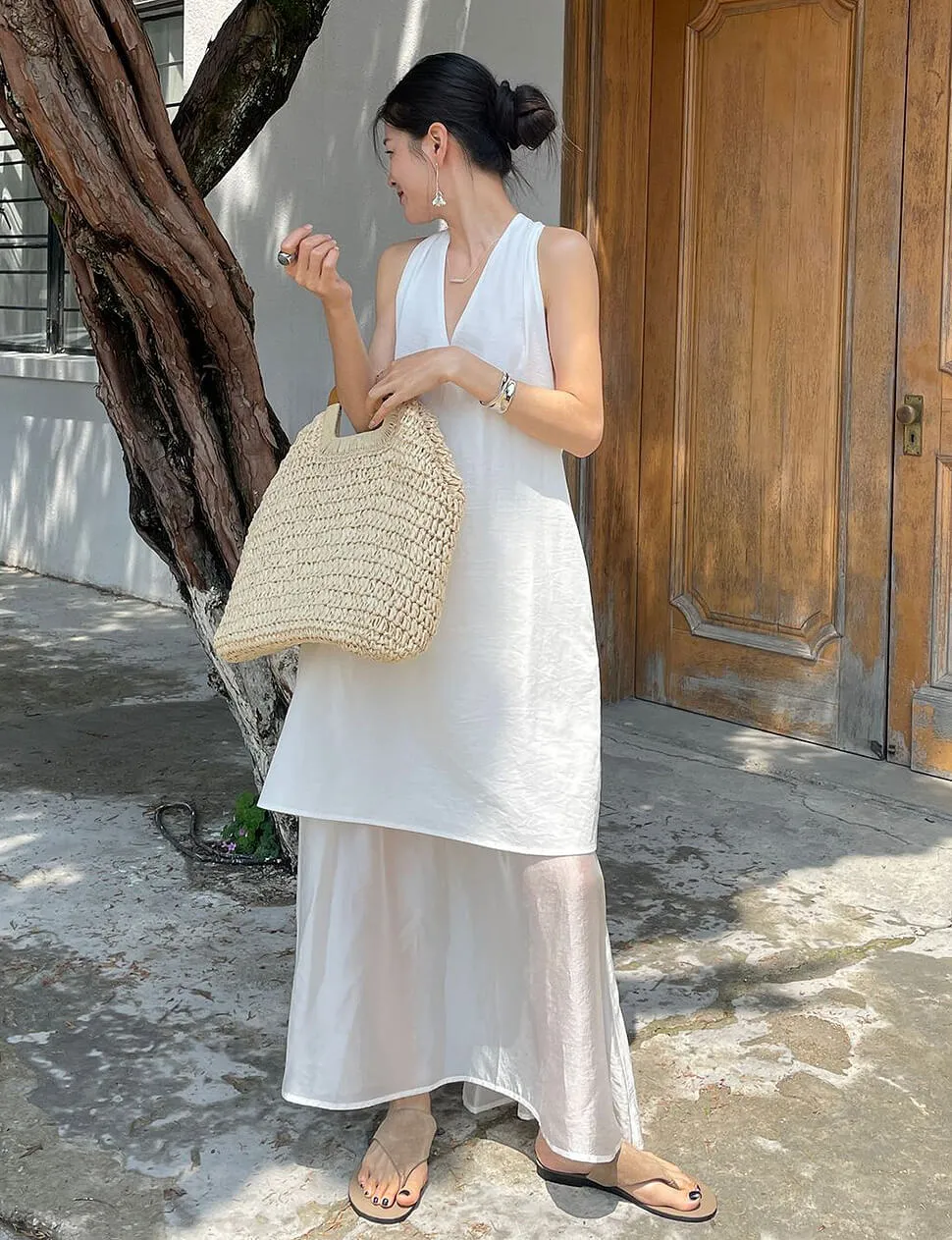 Dakota Layered Dress in White sold by Pixie Market product image thumbnail 4