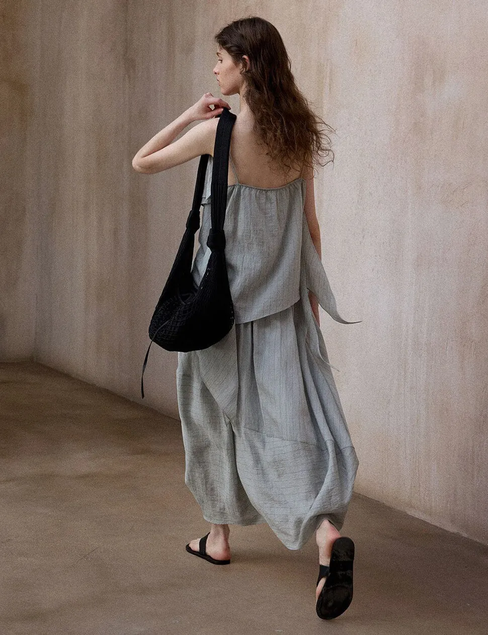 Gray Striped Cocoon Skirt sold by Pixie Market product image thumbnail 5