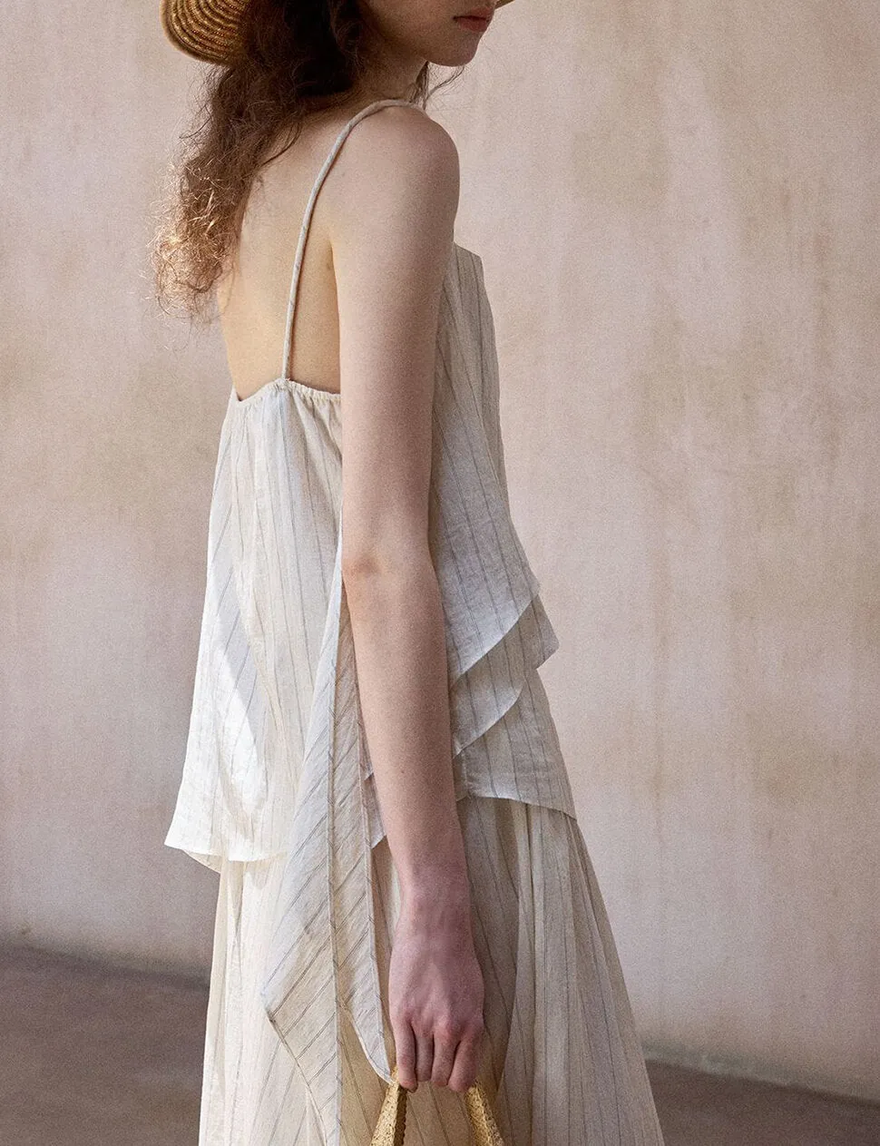 Cream Layered Scarf Stripe Top sold by Pixie Market product image thumbnail 3