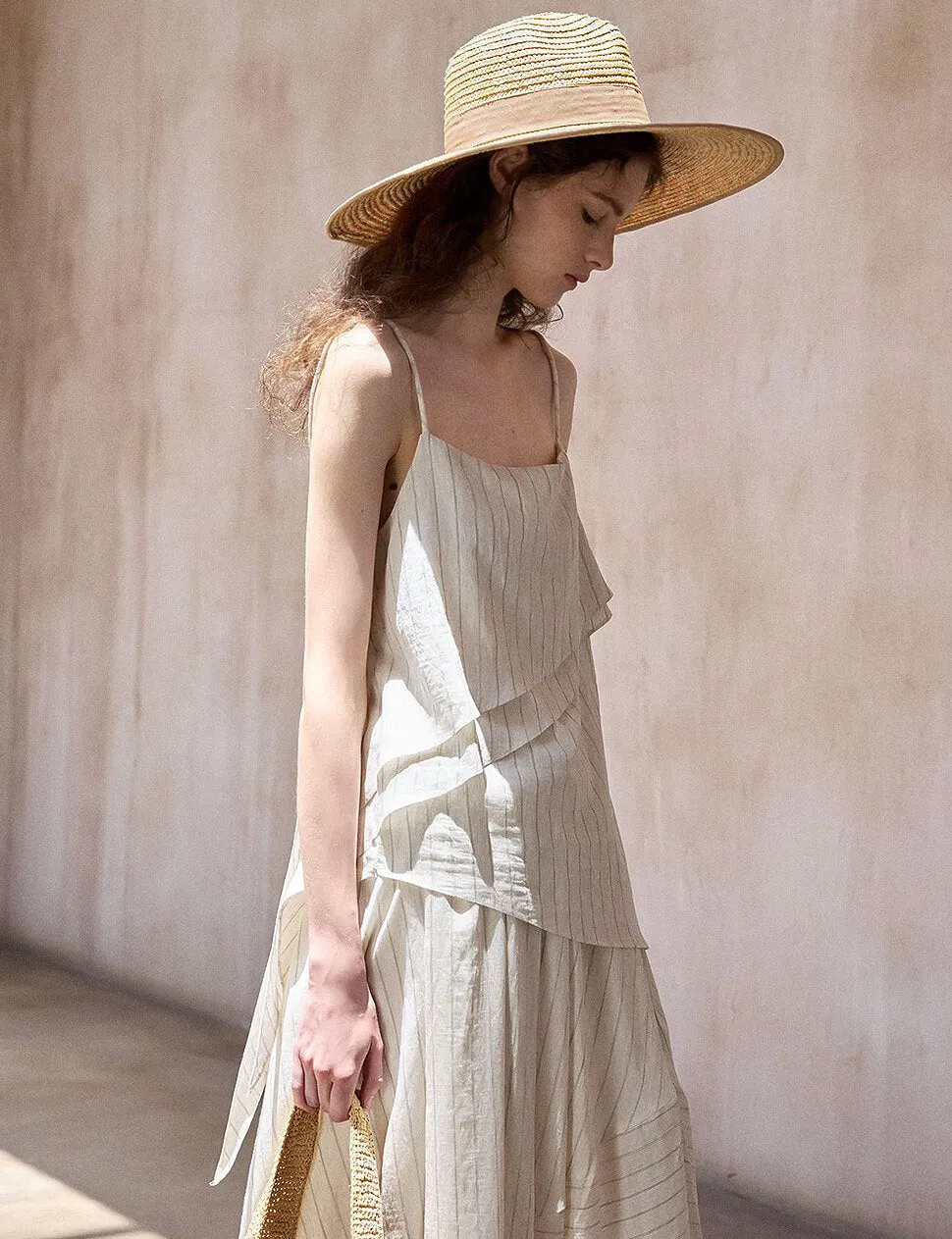 Cream Layered Scarf Stripe Top sold by Pixie Market product image thumbnail 2