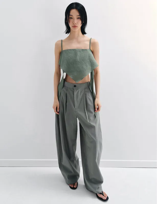Khaki Pleated Pants-BESTSELLERS sold by Pixie Market