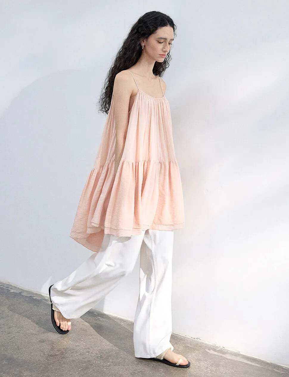 Blush Tier Mini-Dress-PREORDER sold by Pixie Market