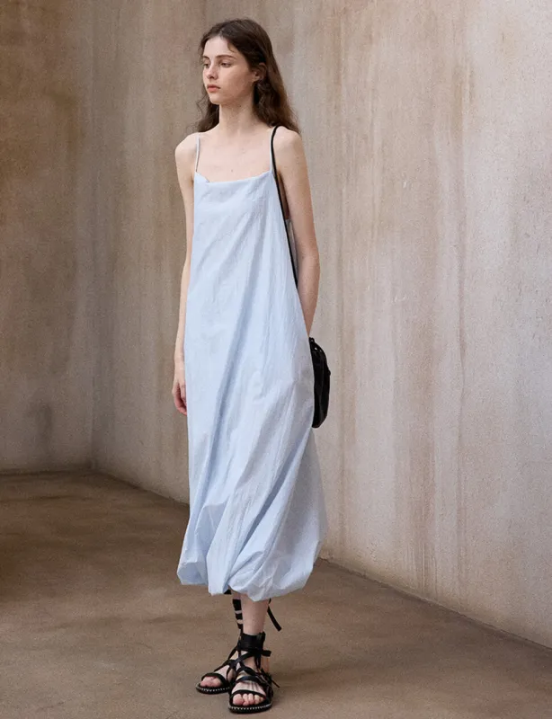 Pale Blue Bubble Hem Dress sold by Pixie Market