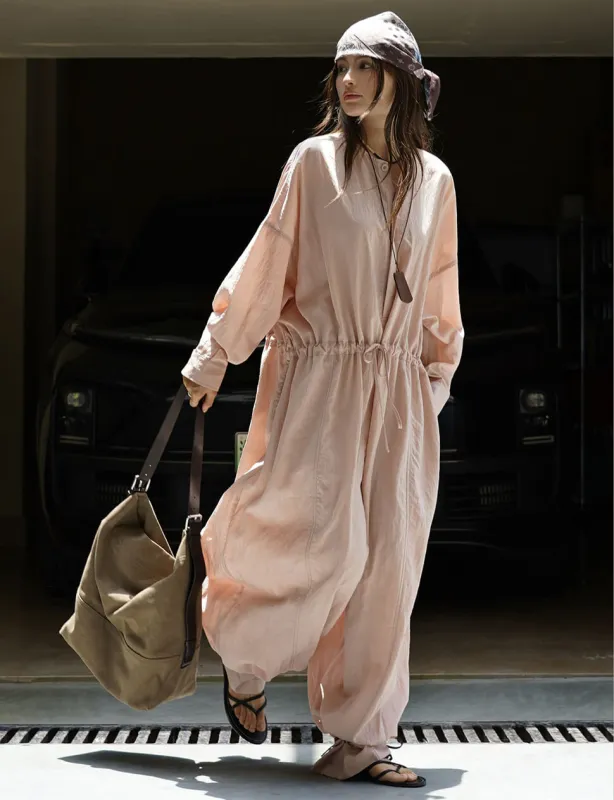 Pink Parachute Jumpsuit -PREORDER sold by Pixie Market