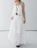 White Cotton Eyelet Midi Skirt -PREORDER sold by Pixie Market