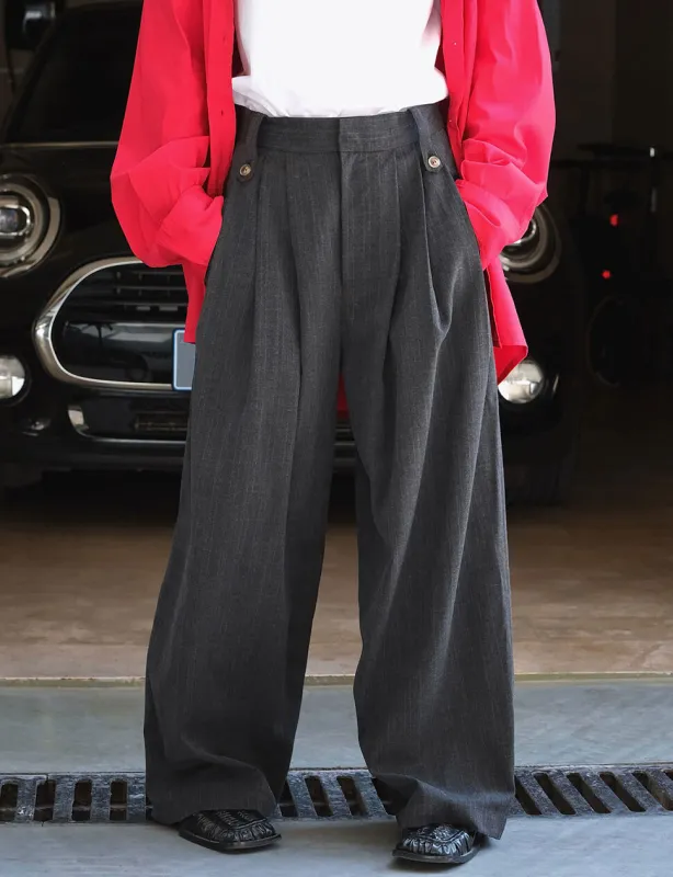 Charcoal Wide Leg Pants made by Pixie Market