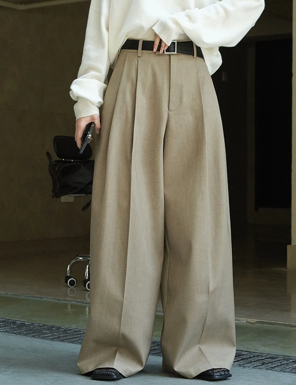 Wide Leg Suit Trousers -PREORDER sold by Pixie Market