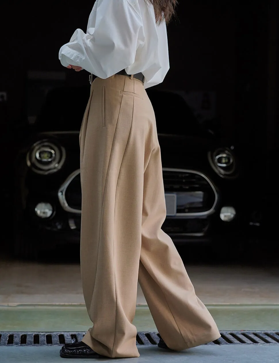 Leo Tan Barrel Leg Pants sold by Pixie Market product image thumbnail 2