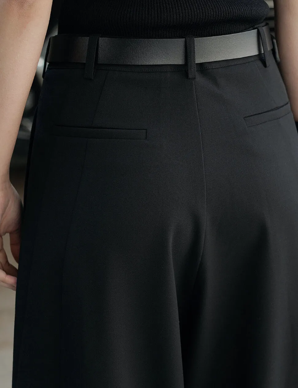 Leo Black Barrel Leg Pants sold by Pixie Market product image thumbnail 5