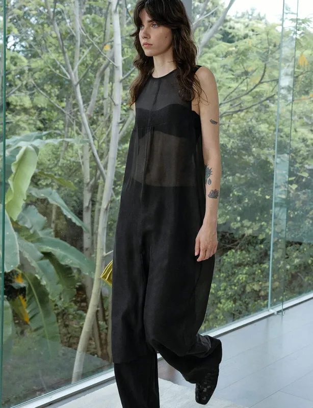 Black Sheer Layering Dress made by Pixie Market