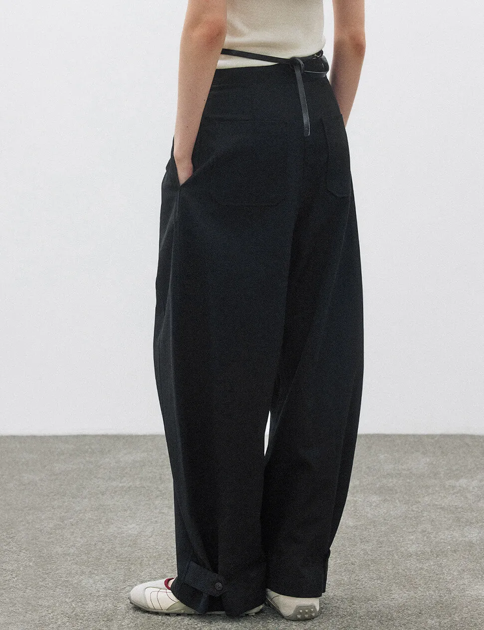Button Hem Cuff Pants-BESTSELLER sold by Pixie Market product image thumbnail 3