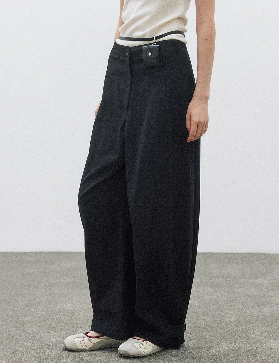 Button Hem Cuff Pants-BESTSELLER sold by Pixie Market product image thumbnail 4