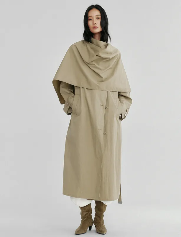 Wrap Scarf Khaki Trench-BESTSELLER made by Pixie Market