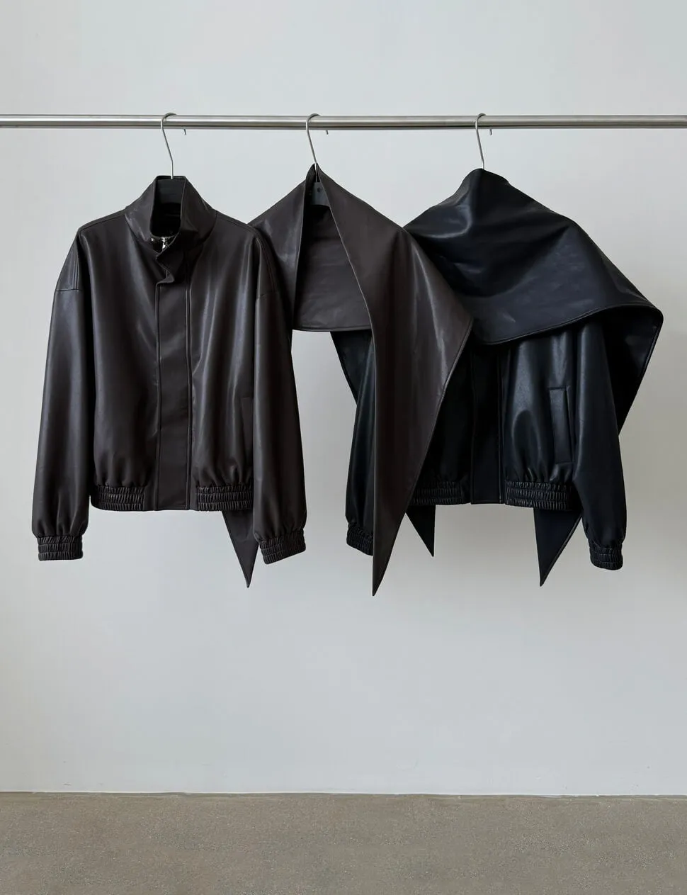 Leather Scarf Bomber jacket-BESTSELLER sold by Pixie Market product image thumbnail 5