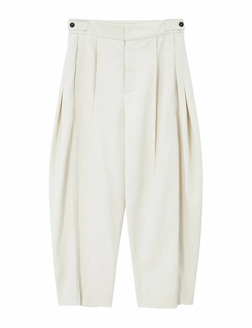 Ivory Curved Leg Trousers sold by Pixie Market product image thumbnail 3