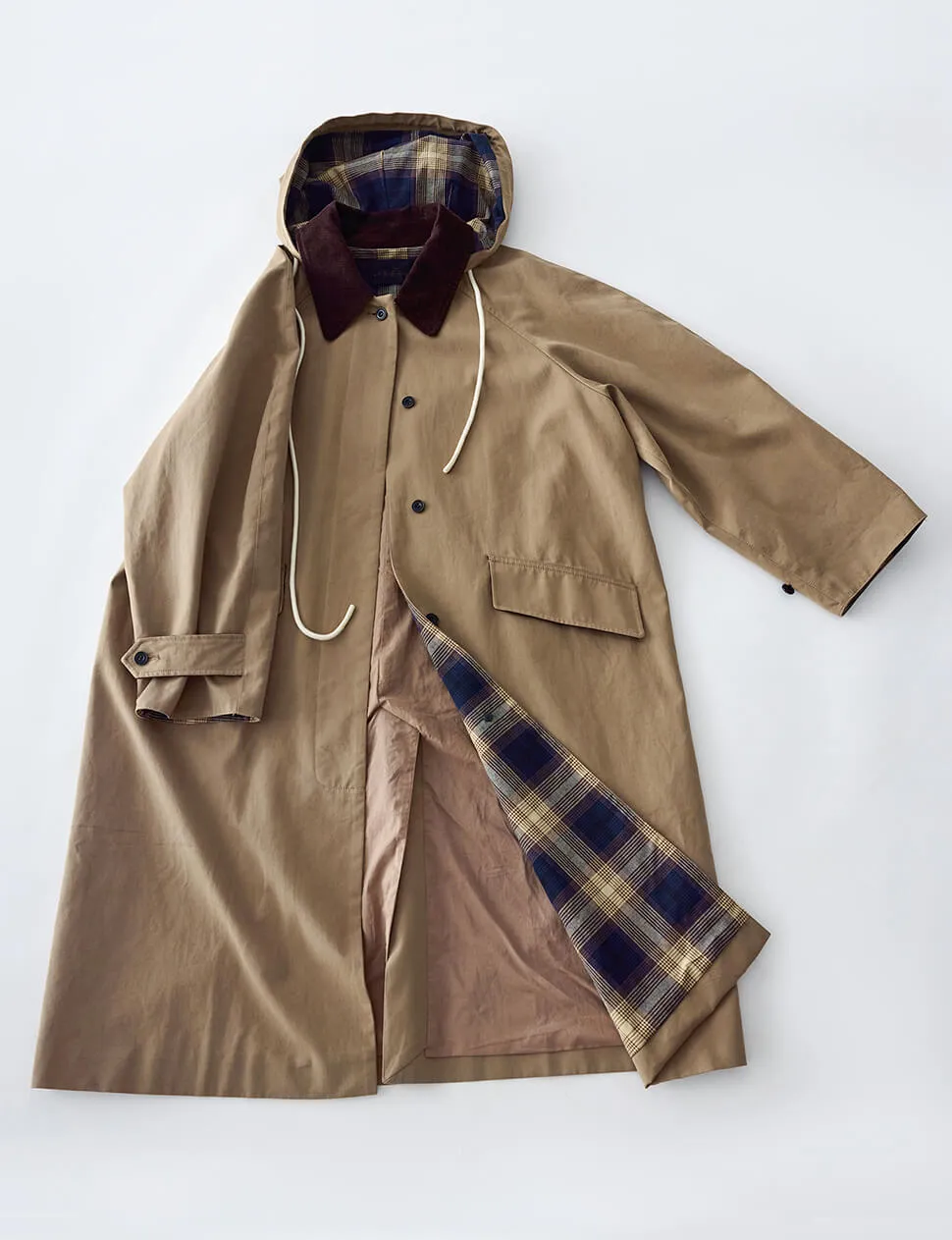 Tan Hooded Oversized Coat sold by Pixie Market product image thumbnail 3