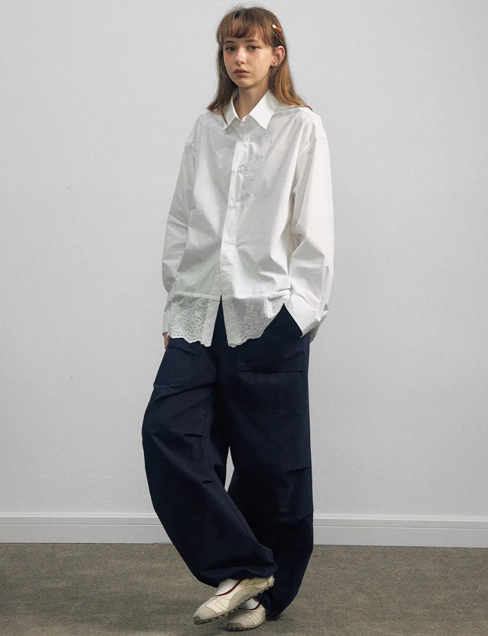 Lace Hem Shirt-PREORDER sold by Pixie Market product image thumbnail 2