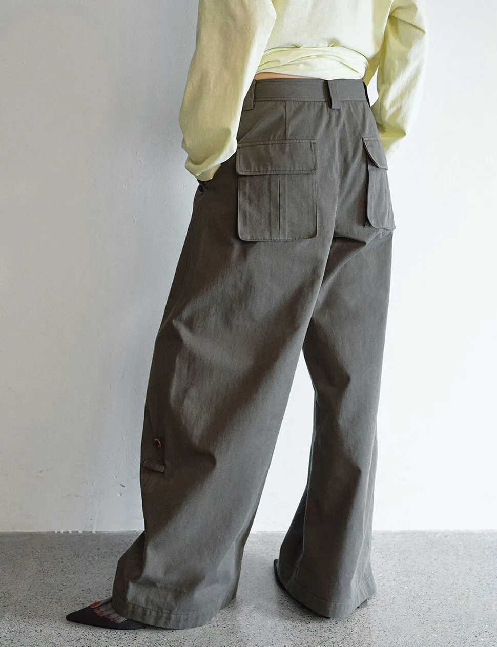 Button Cuff Oversized Pants sold by Pixie Market product image thumbnail 4