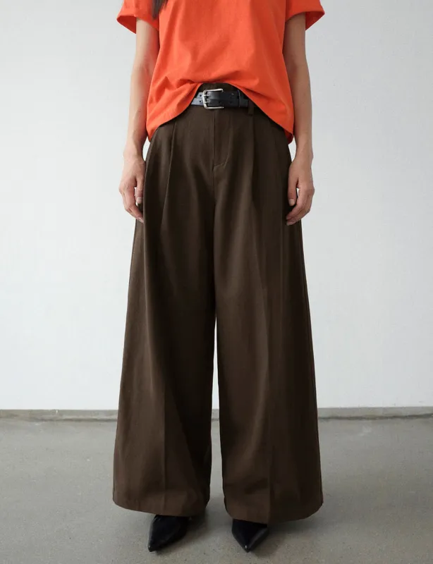 Double Belted Brown Pants sold by Pixie Market