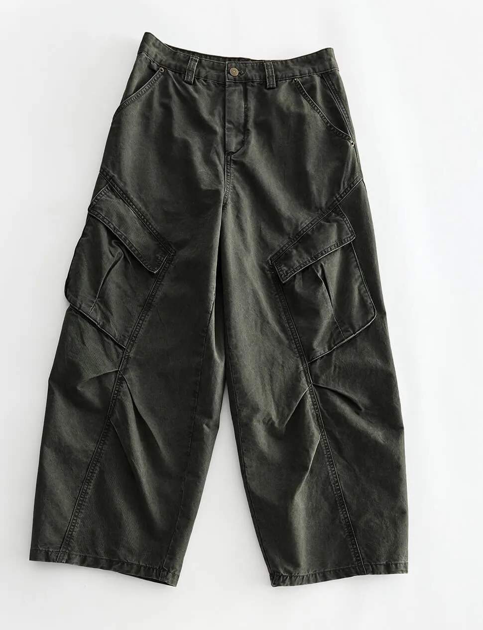 Olive Cargo Pants-BESTSELLER sold by Pixie Market product image thumbnail 4