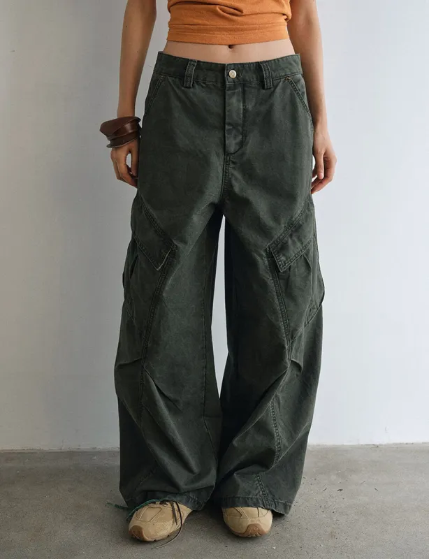 Olive Cargo Pants sold by Pixie Market