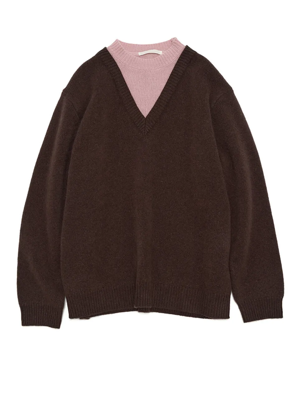 Brown Two-Tone Wool Sweater sold by Pixie Market product image thumbnail 2