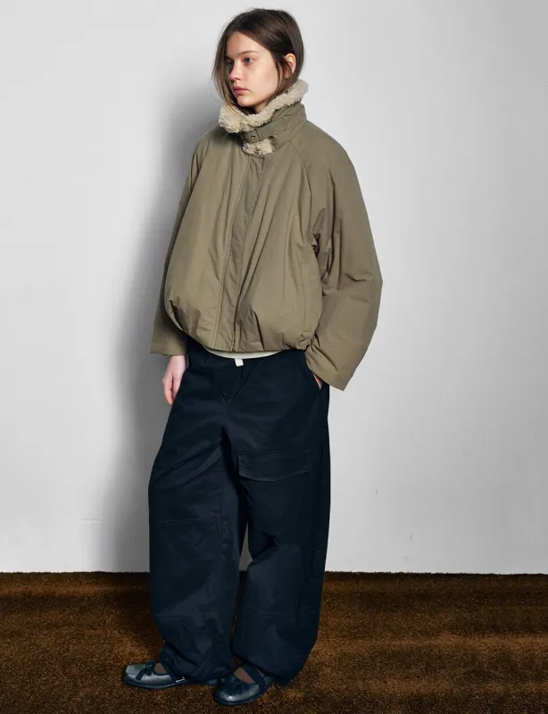 Fur Collar Olive Bomber Jacket-BESTSELLER sold by Pixie Market