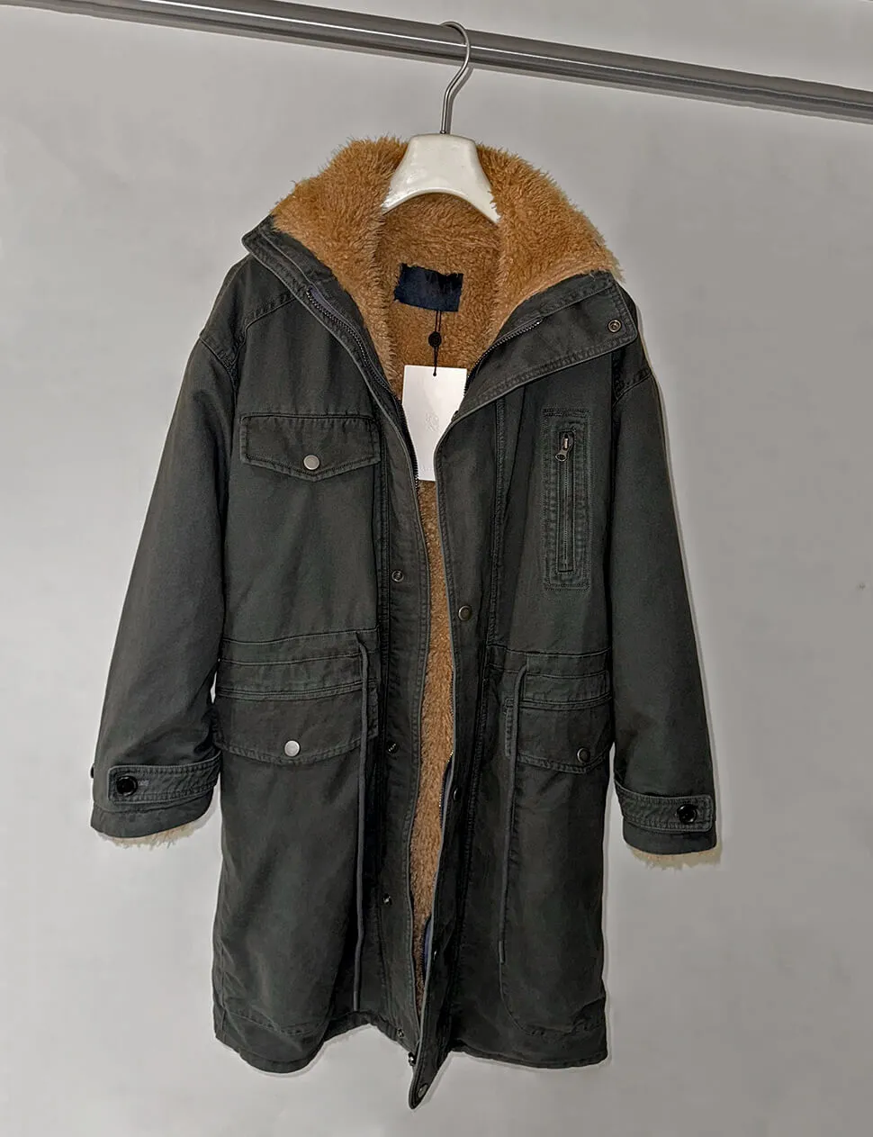 Black Fur Reversible Parka Jacket sold by Pixie Market product image thumbnail 5