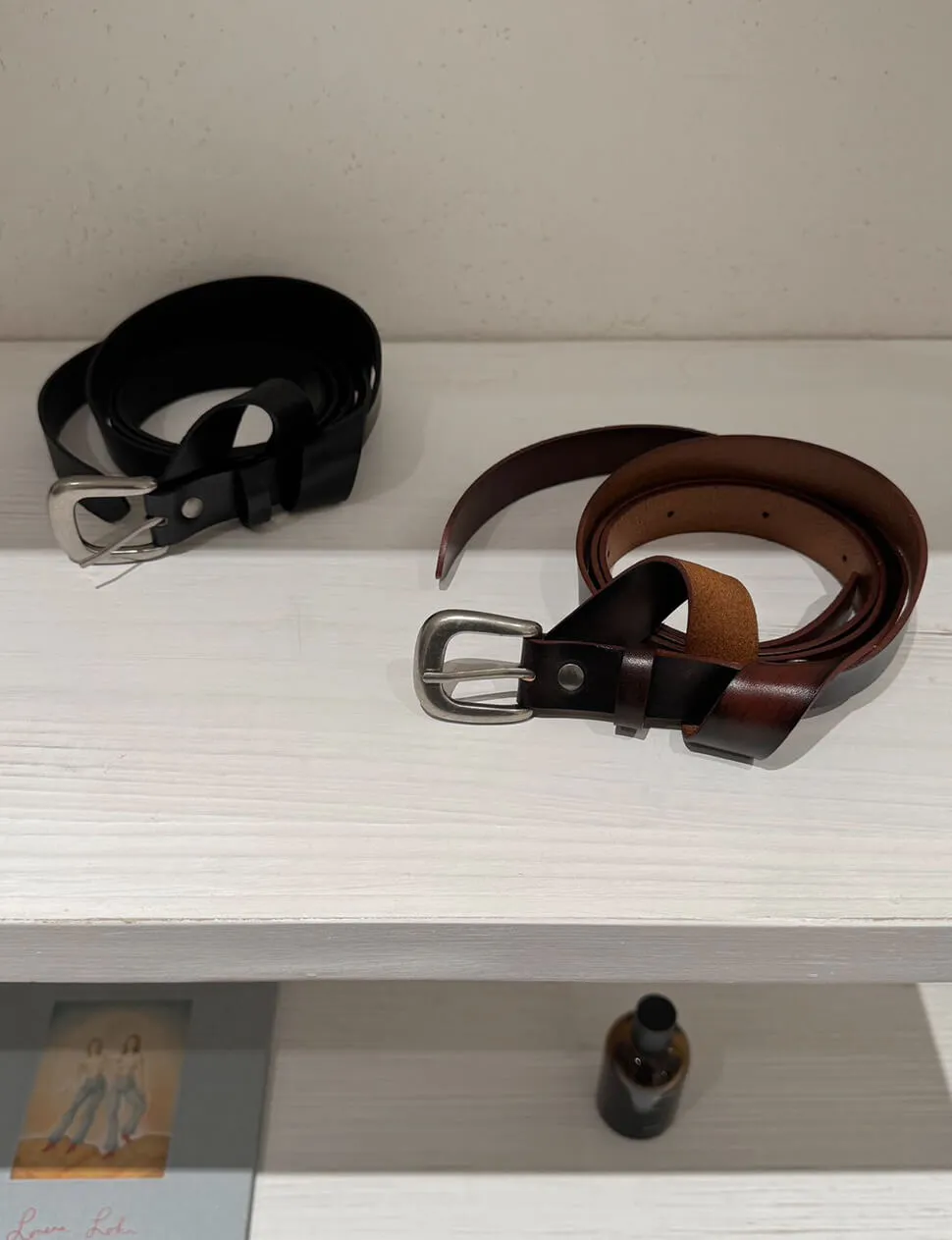 Black Long Leather Belt with Silver Buckle sold by Pixie Market product image thumbnail 5