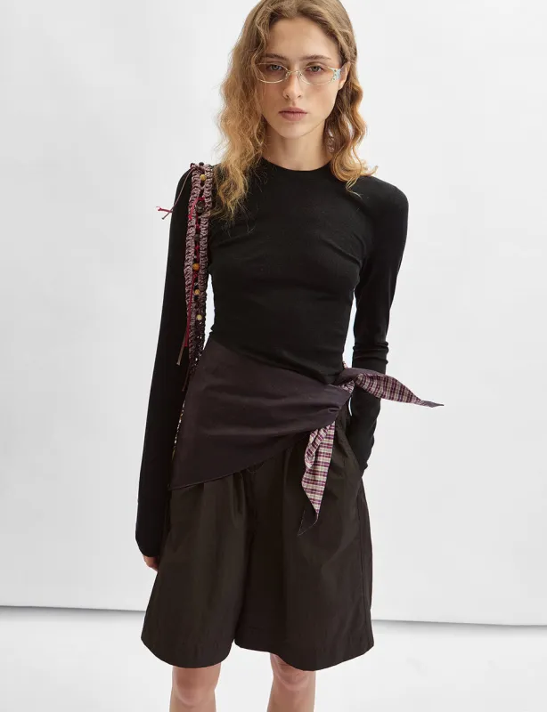 Brown Relaxed Drawstring Short-PREORDER sold by Pixie Market