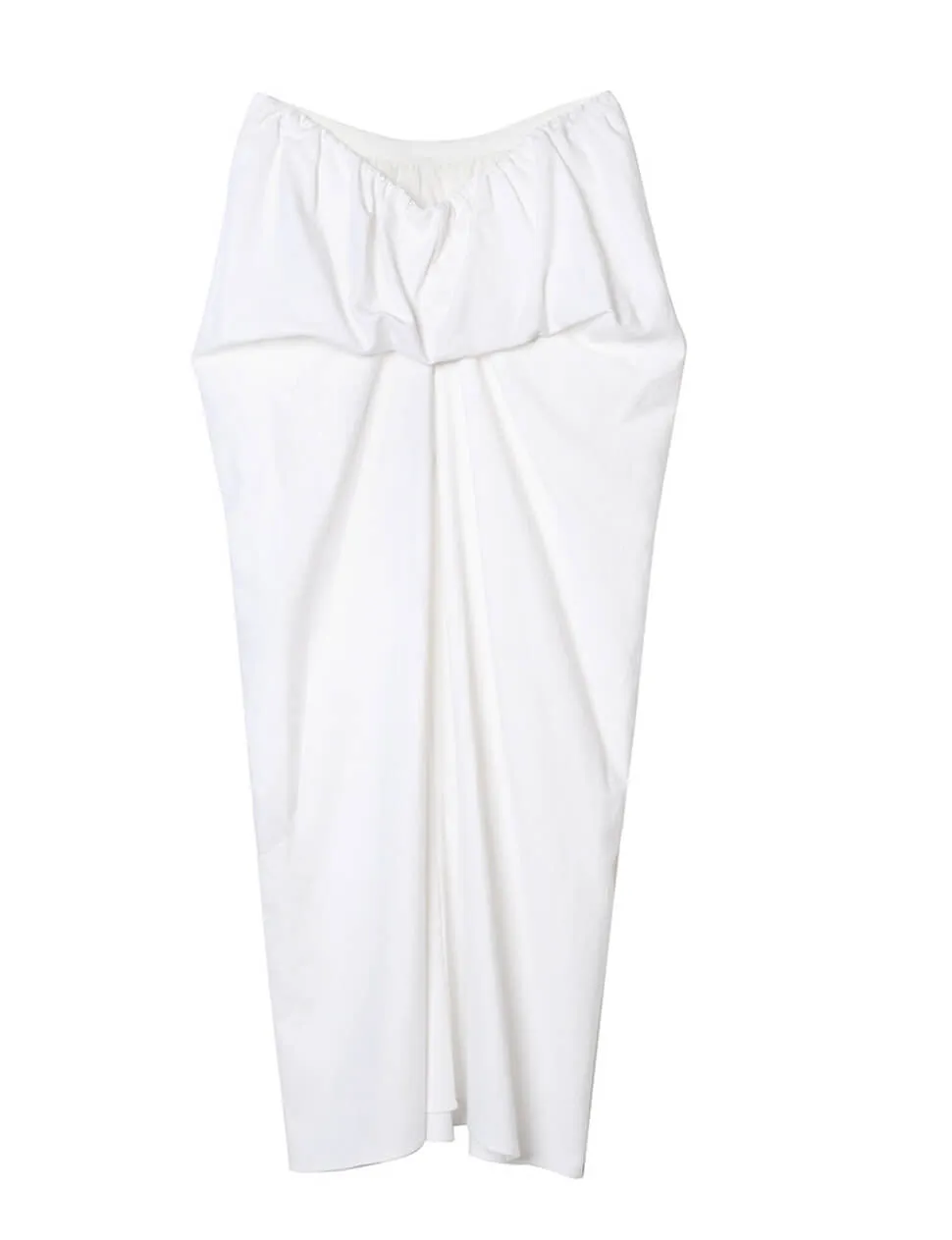 White Draped Linen Maxi Skirt sold by Pixie Market product image thumbnail 5