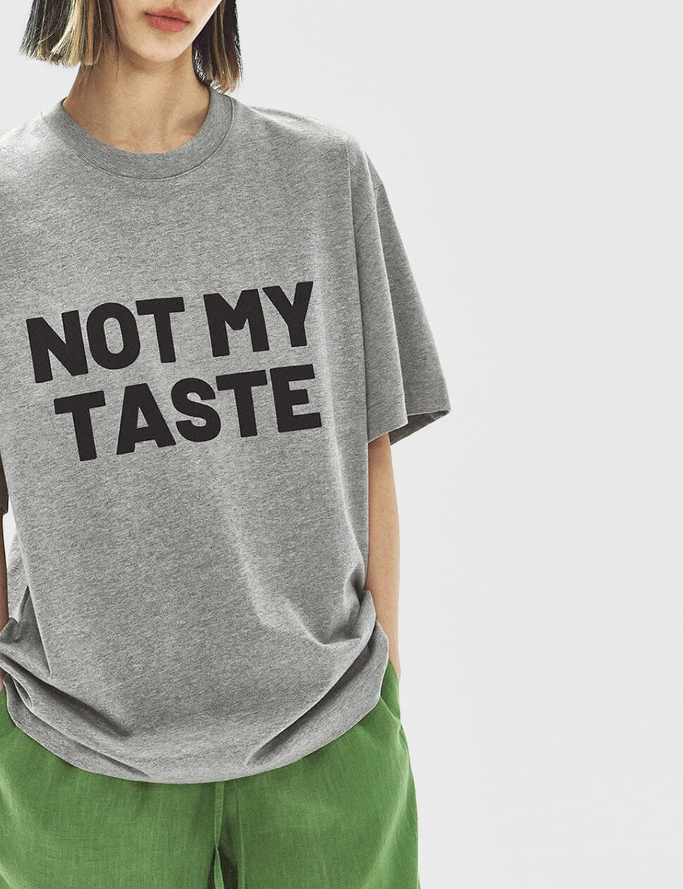 Not My Taste Graphic Tee in Grey sold by Pixie Market product image thumbnail 4