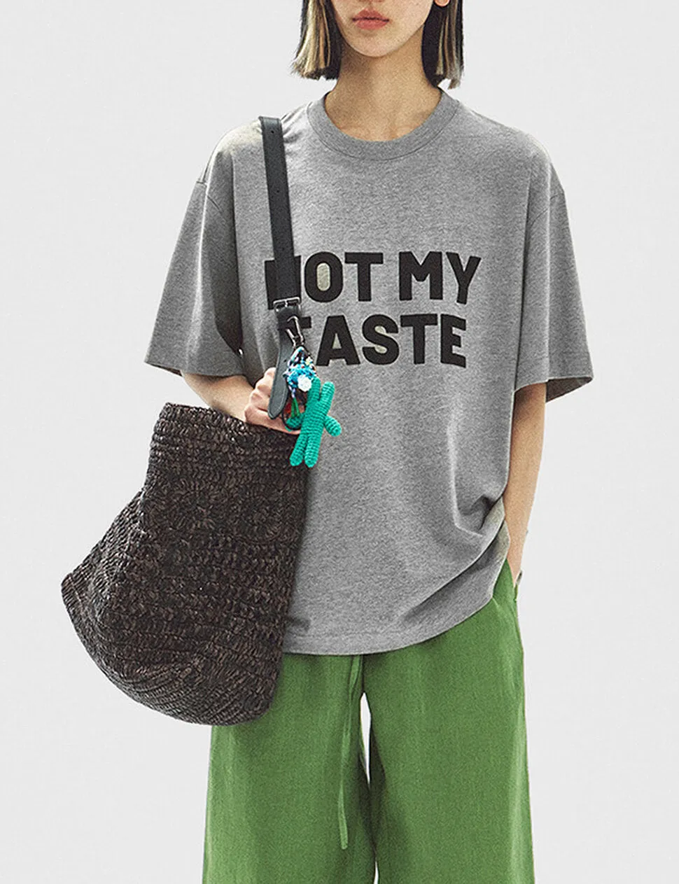 Not My Taste Graphic Tee in Grey sold by Pixie Market product image thumbnail 3