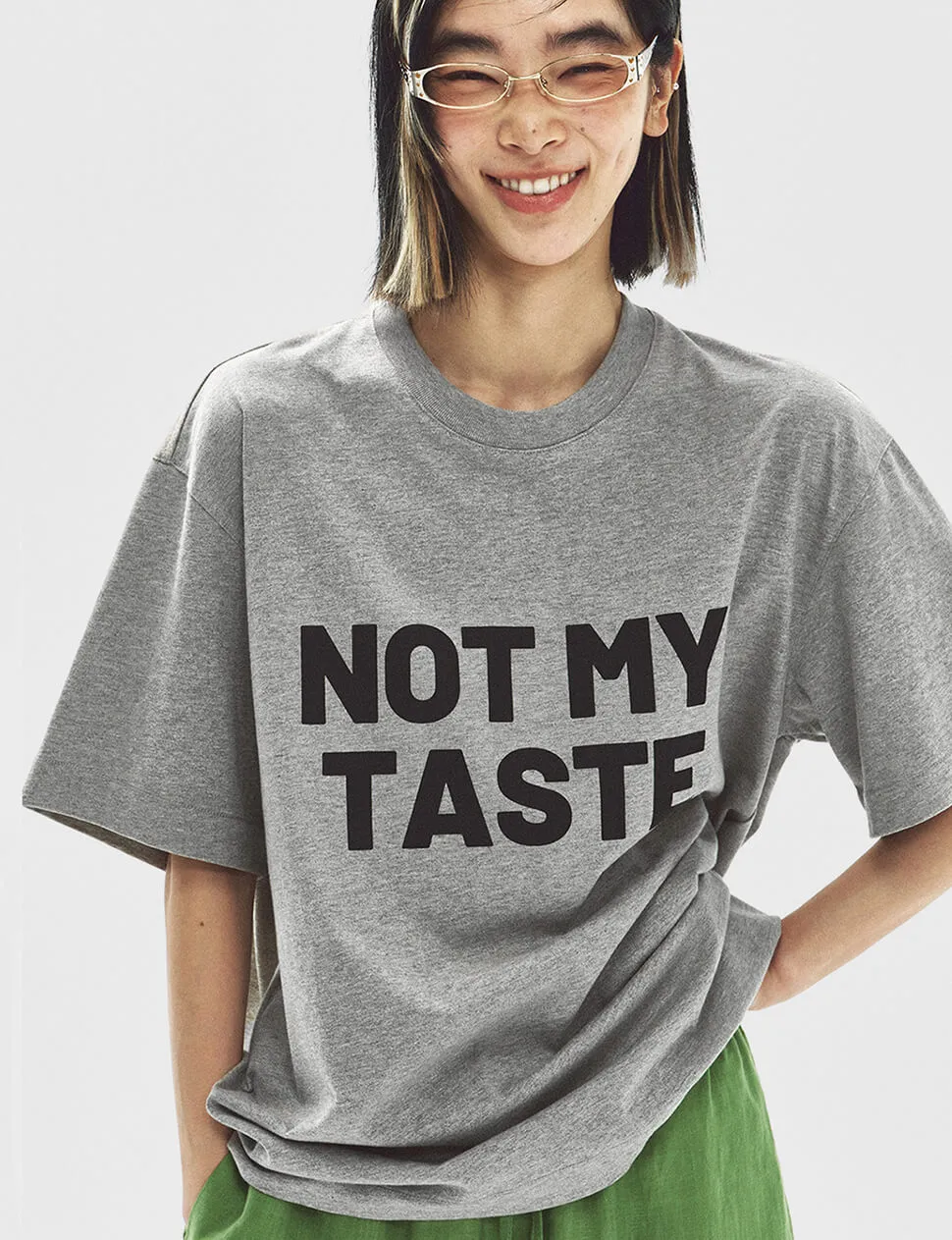 Not My Taste Graphic Tee in Grey sold by Pixie Market product image thumbnail 2