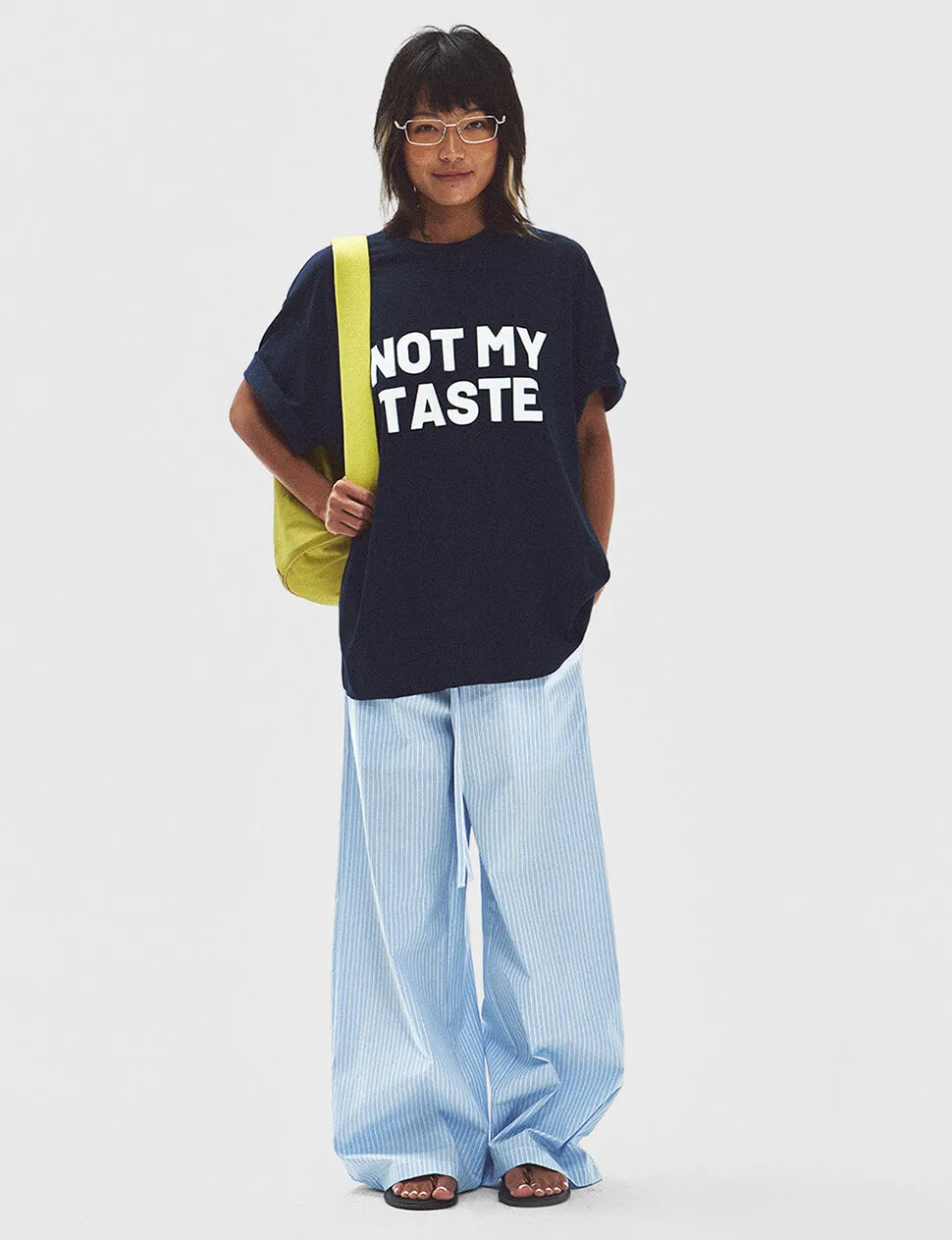Not My Taste Graphic Tee in Navy-PREORDER sold by Pixie Market product image thumbnail 5