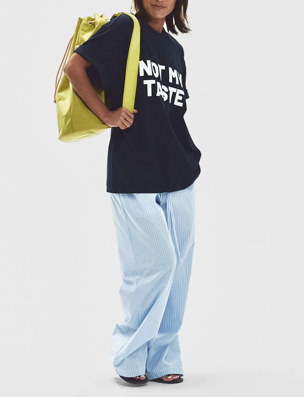 Not My Taste Graphic Tee in Navy-PREORDER sold by Pixie Market product image thumbnail 3