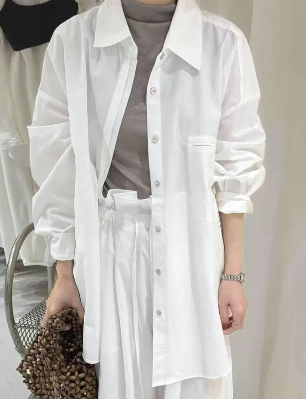 Oversized Button-Down Shirt-PREORDER made by Pixie Market