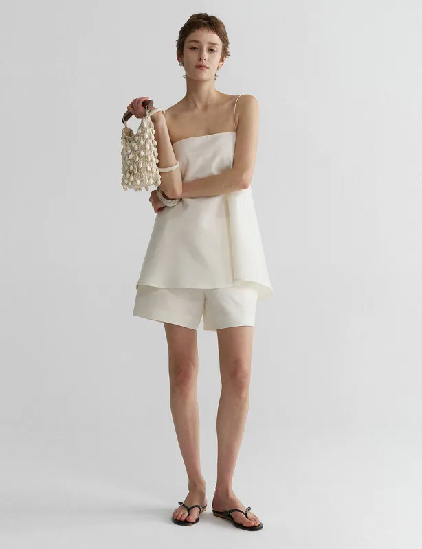 White Tailored Shorts-PREORDER made by Pixie Market