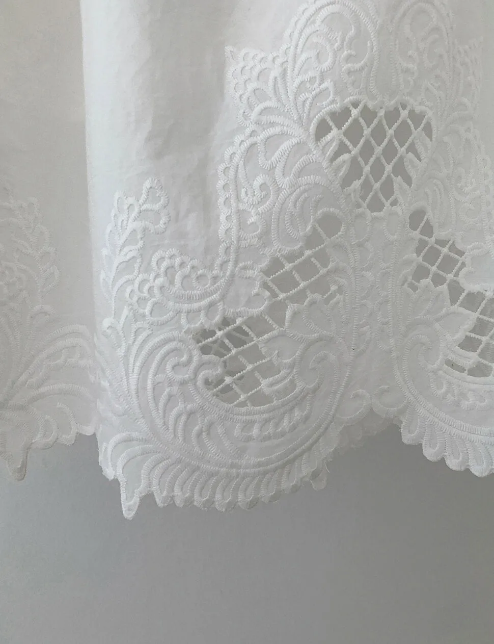 Embroidered Midi Skirt with Scalloped Hem sold by Pixie Market product image thumbnail 5