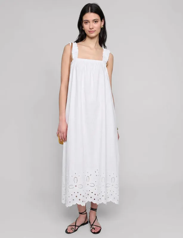 Cotton Eyelet Midi Dress made by Pixie Market