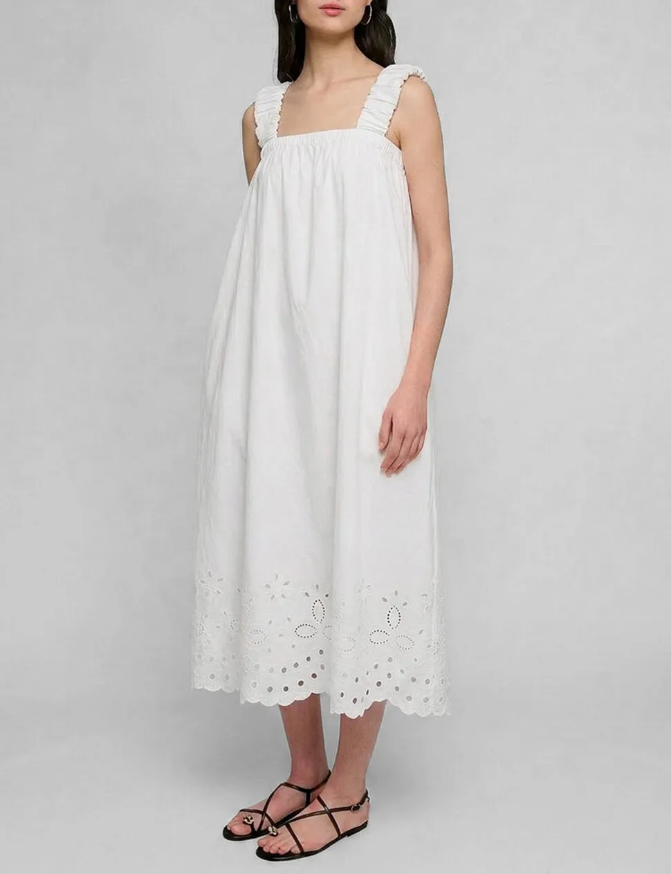 Cotton Eyelet Midi Dress sold by Pixie Market product image thumbnail 4