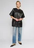 Black Leather T-Shirt sold by Pixie Market