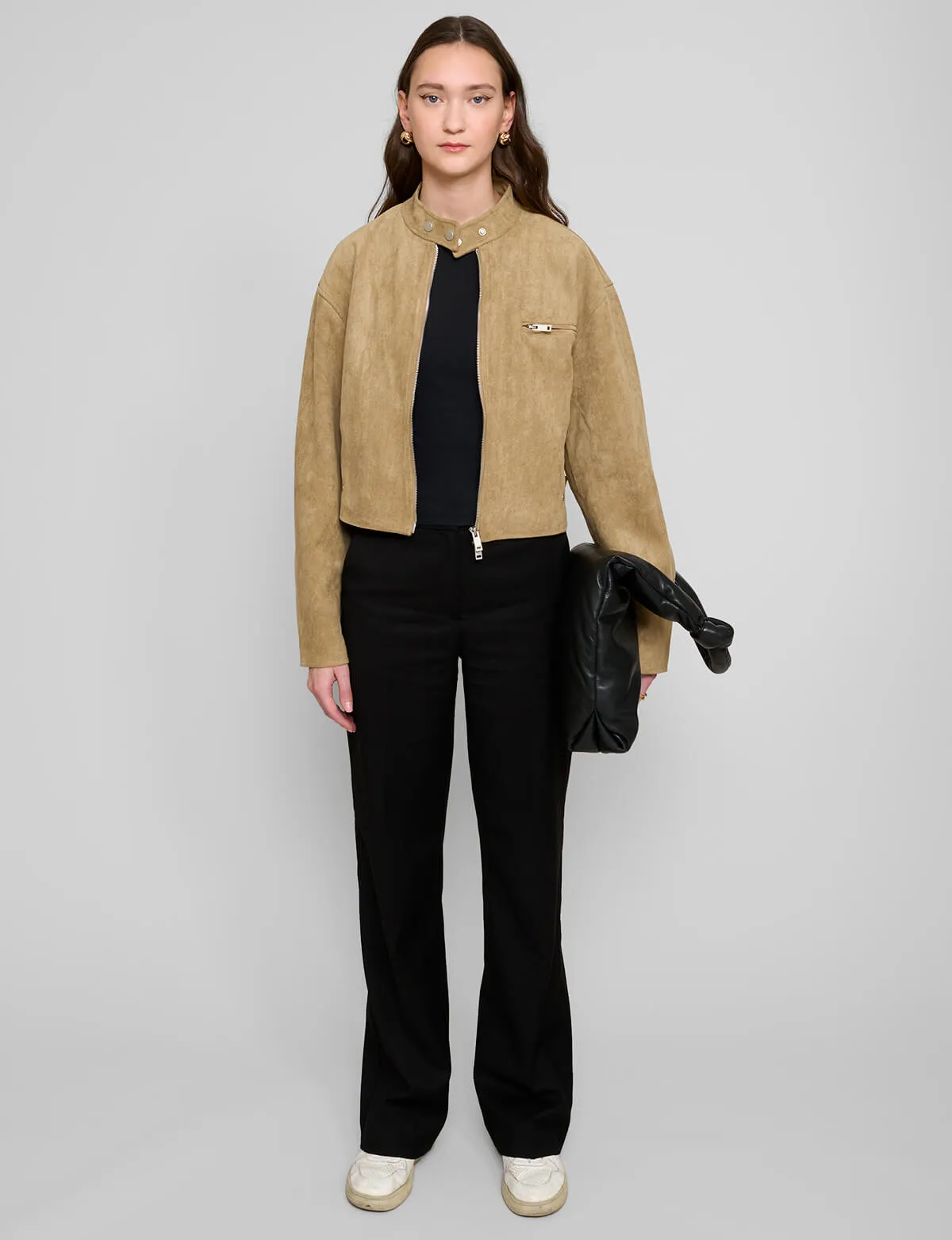 Crop Suede Jacket sold by Pixie Market product image thumbnail 4