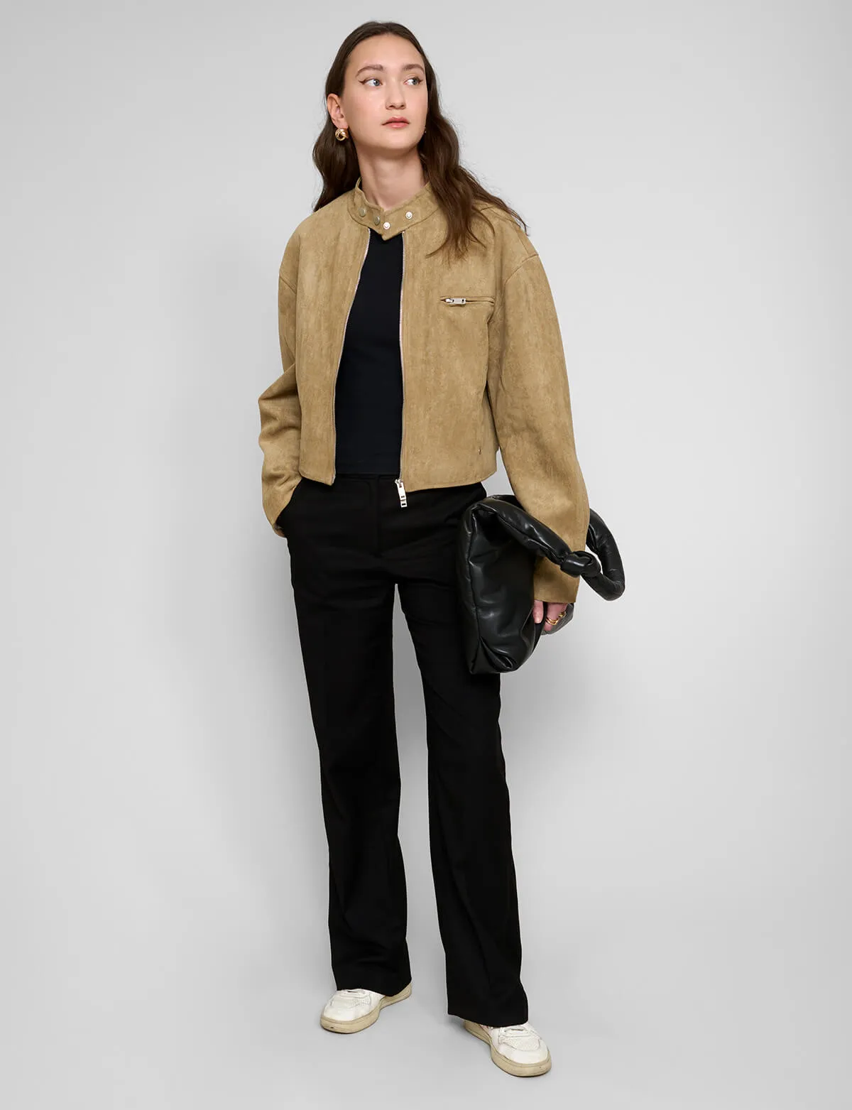 Crop Suede Jacket sold by Pixie Market product image thumbnail 5