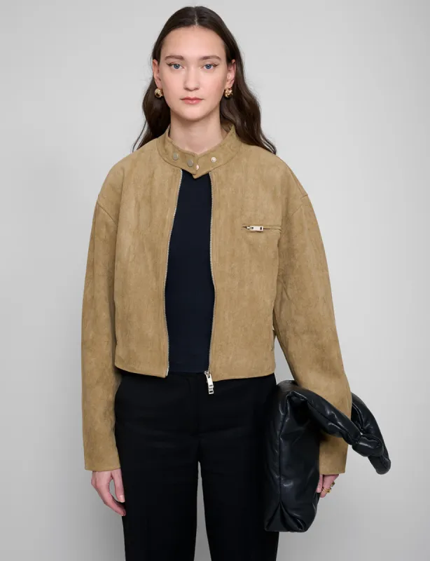 Crop Suede Jacket sold by Pixie Market